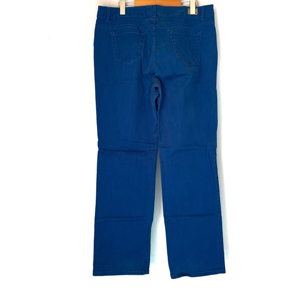 Bandolino Plus Size 16 Royal Blue Straight Jeans 👖 - Picture 2 of 9